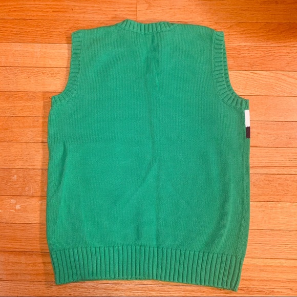 Chaps green color block sweater vest - Picture 4 of 4